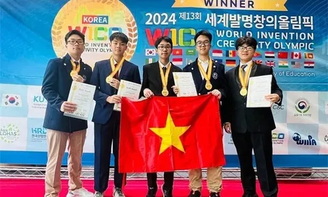 Nhóm học sinh Hà Nội giành Huy chương Vàng tại Olympic Phát minh và sáng chế thế giới (WICO) 2024