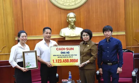 CADI-SUN ủng hộ đồng bào vùng bão lũ hơn 1,1 tỷ đồng