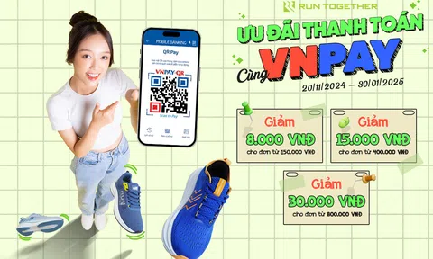 RUN TOGETHER HỢP TÁC CÙNG VNPAY-QR – ƯU ĐÃI HẤP DẪN DÀNH CHO KHÁCH HÀNG KHI THANH TOÁN