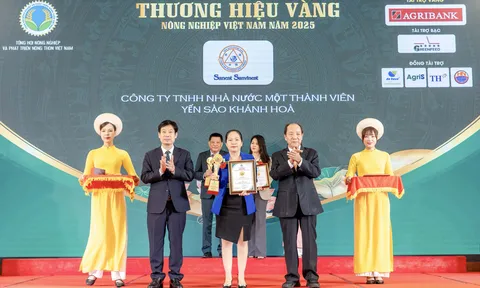 YẾN SÀO KHÁNH HÒA VINH DỰ ĐƯỢC TÔN VINH “THƯƠNG HIỆU VÀNG NÔNG NGHIỆP VIỆT NAM 2025”