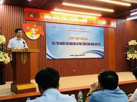 Tập huấn điều tra nghiên cứu khoa học và phát triển công nghệ năm 2022