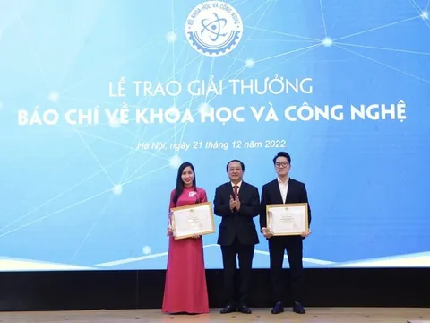 Báo Điện tử Chính phủ đoạt giải Nhất báo chí về khoa học và công nghệ