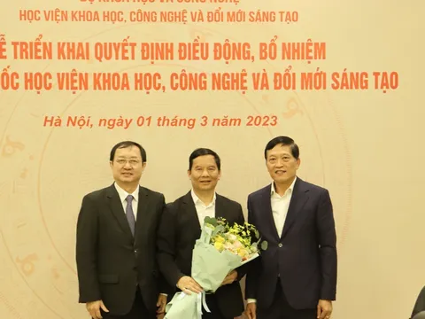 Thông báo triển khai quyết định điều động, bổ nhiệm Phó Giám đốc Học viện Khoa học, Công nghệ và Đổi mới sáng tạo