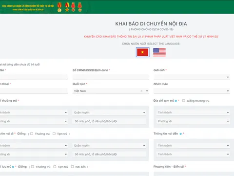 Bộ Công an triển khai phần mềm quản lý công dân vùng dịch trên cả nước