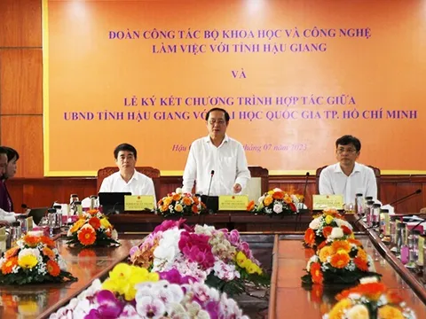 Hậu Giang cần bố trí tăng dần chi ngân sách cho hoạt động khoa học và công nghệ