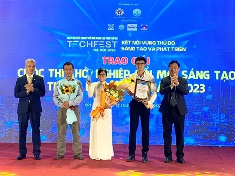 Trao giải Cuộc thi Khởi nghiệp đổi mới sáng tạo thành phố Hà Nội năm 2023