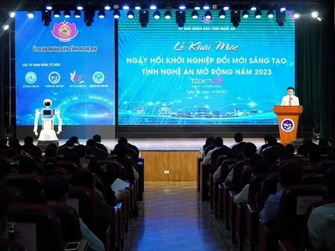 Khai mạc Ngày hội khởi nghiệp đổi mới sáng tạo tỉnh Nghệ An mở rộng 2023