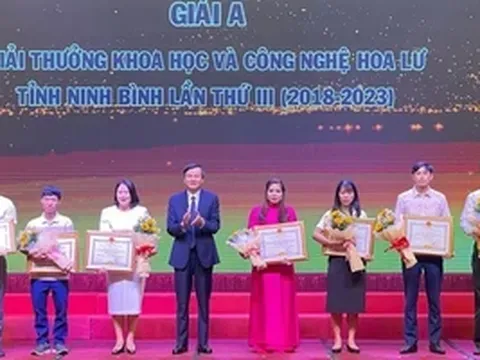 Ninh Bình: Vinh danh các tập thể, cá nhân đoạt giải thưởng khoa học, công nghệ, kỹ thuật