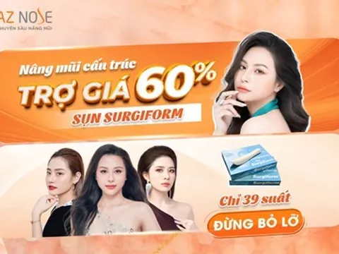 ƯU ĐÃI HÈ: Trợ giá 60% sụn Surgiform cho khách hàng nâng mũi tại AZ NOSE