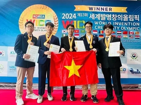 Nhóm học sinh Hà Nội giành Huy chương Vàng tại Olympic Phát minh và sáng chế thế giới (WICO) 2024