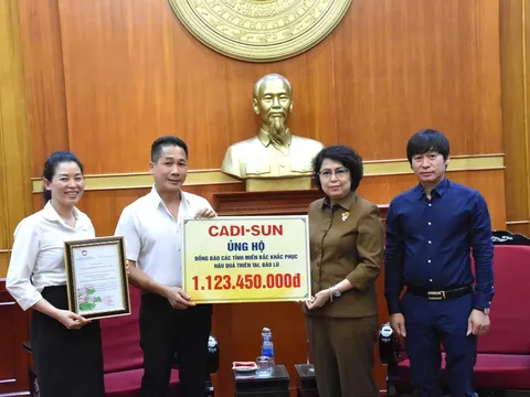 CADI-SUN ủng hộ đồng bào vùng bão lũ hơn 1,1 tỷ đồng