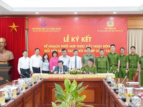 Bộ KHCN và Bộ Công an phối hợp thúc đẩy hoạt động đổi mới sáng tạo