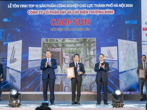 CADI-SUN được vinh danh TOP 10 SPCN chủ lực của TP Hà Nội