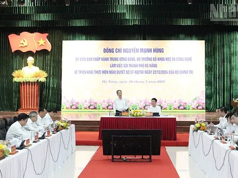 Bộ Khoa học và Công nghệ đồng hành cùng Đà Nẵng trong phát triển khoa học công nghệ, đổi mới sáng tạo
