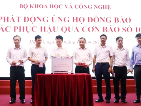 Bộ Khoa học và Công nghệ phát động ủng hộ khắc phục hậu quả bão lũ