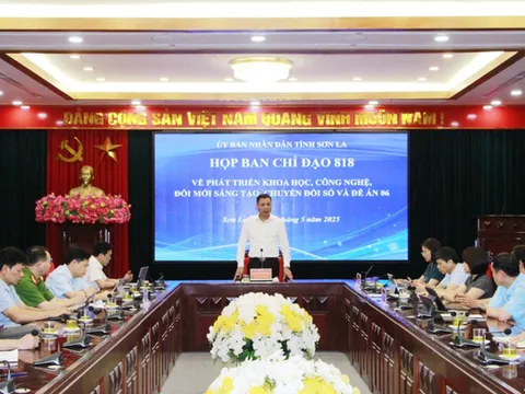 Họp Ban chỉ đạo 818 về phát triển khoa học, công nghệ đổi mới sáng tạo, chuyển đổi số và Đề án 06