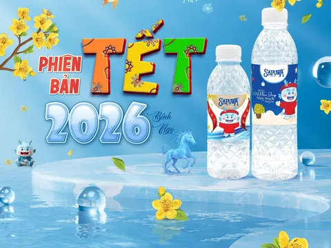 SAPUWA ra mắt nhãn xuân Bính Ngọ 2026: Khi tinh khiết gặp may mắn – gửi trọn lời chúc năm mới đến mọi gia đình Việt