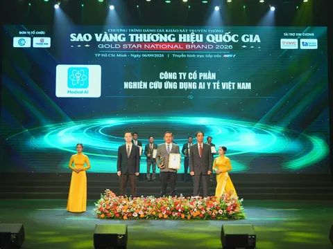 Medical AI nhận giải thưởng “Top 10 Thương hiệu hàng đầu Việt Nam 2026”